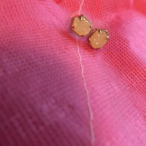 Kendra Scott White crystal studs